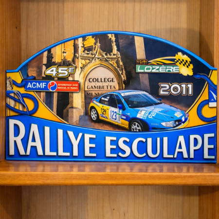 Plaque Rallye Esculape 2011 ( Objets rares & pièces uniques )